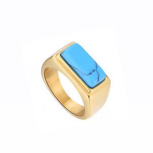 Anillo Turquoise Stamp