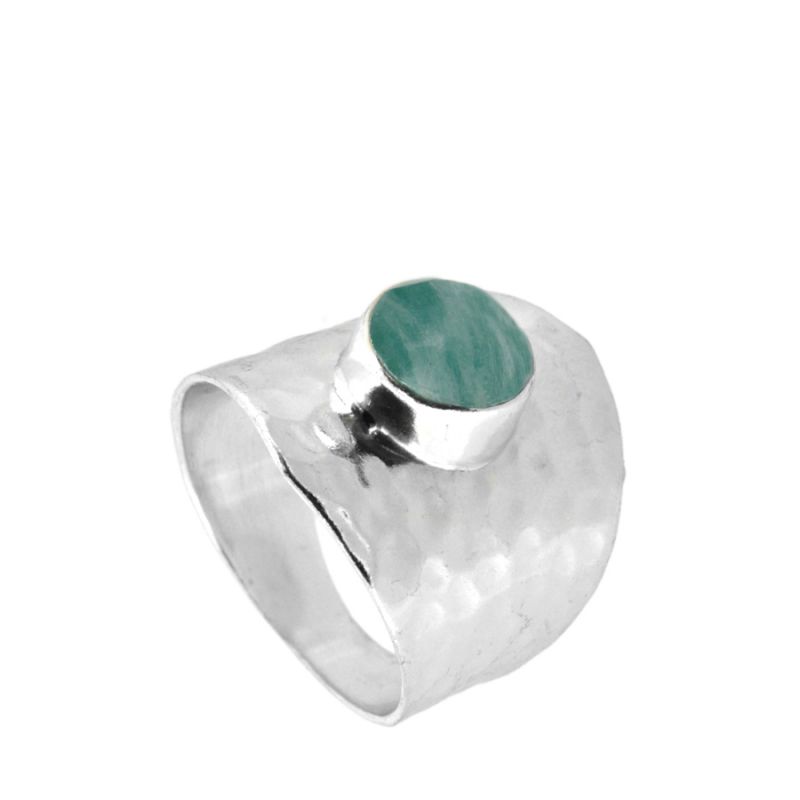Anillo Selene Amazonita